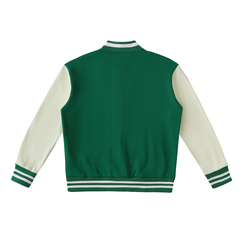 Larry McCarroll Two-Tone Fleeced Varsity Jacket