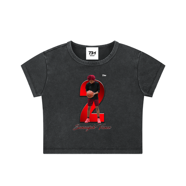 Sanaajah Vance Washed Crop Top