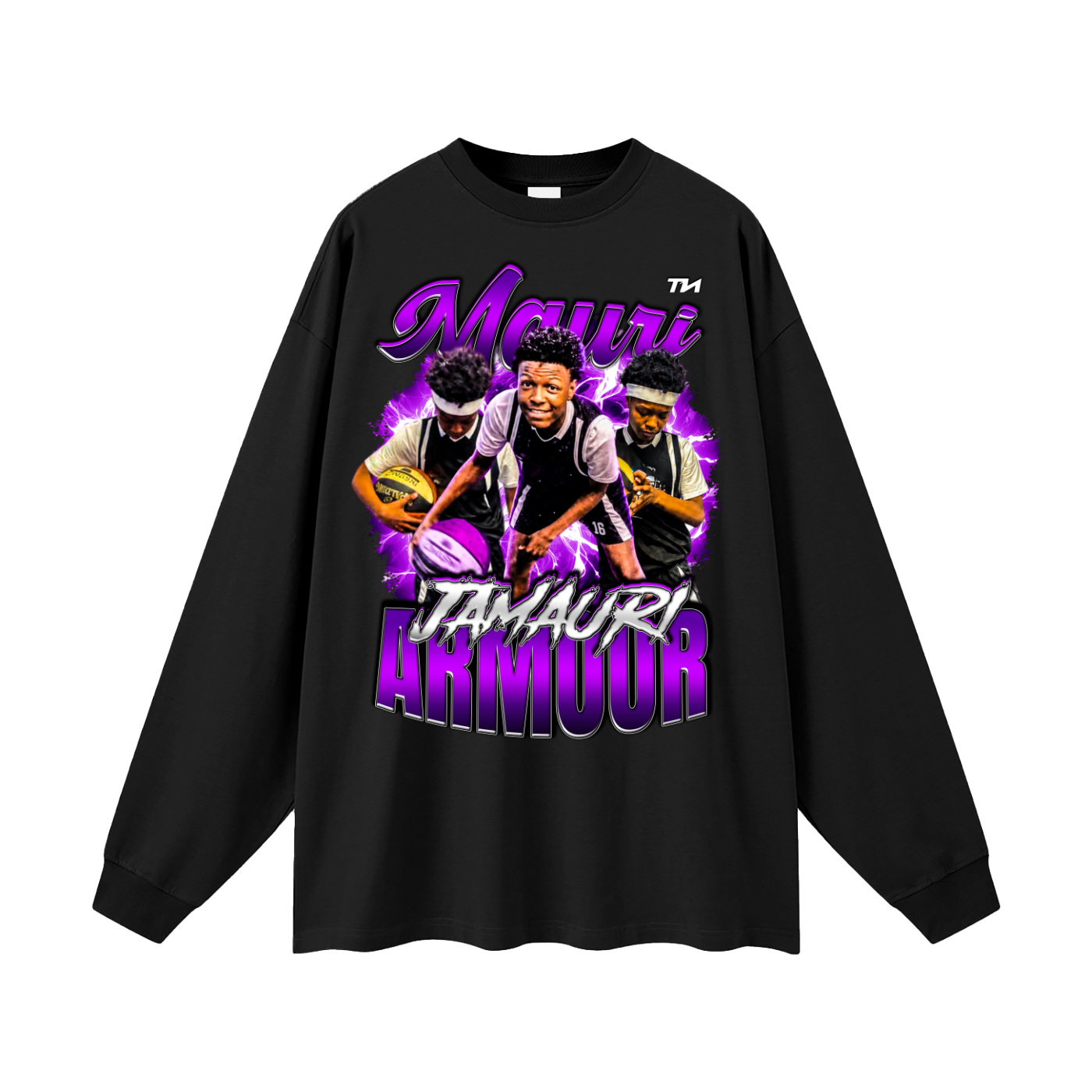 Jamauri Armour Oversized Long Sleeve T-Shirt
