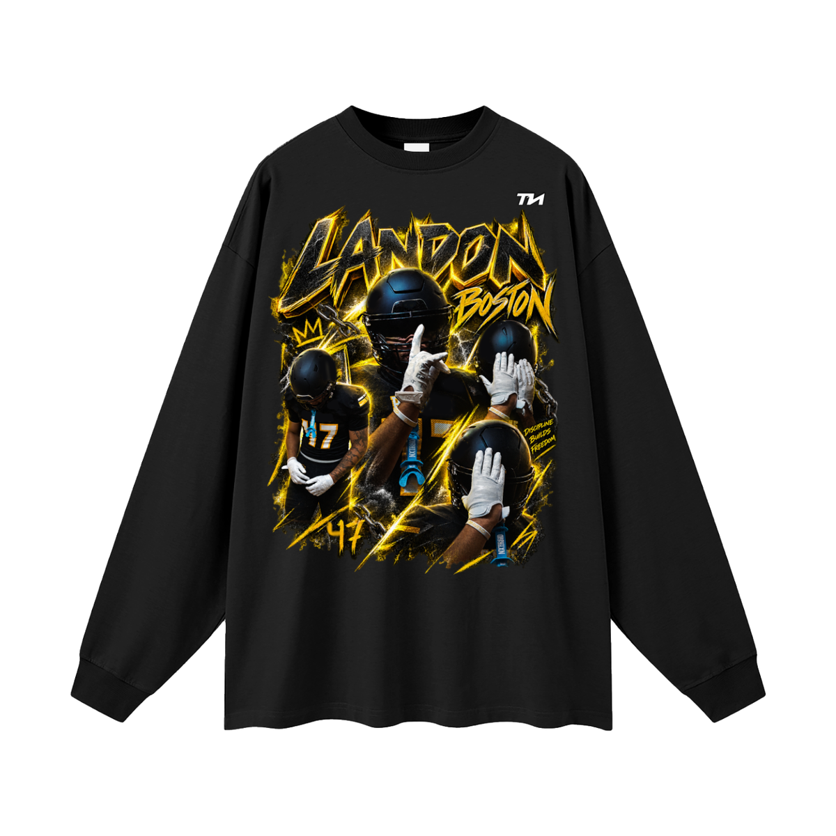 Landon Boston Oversized Long Sleeve T-Shirt