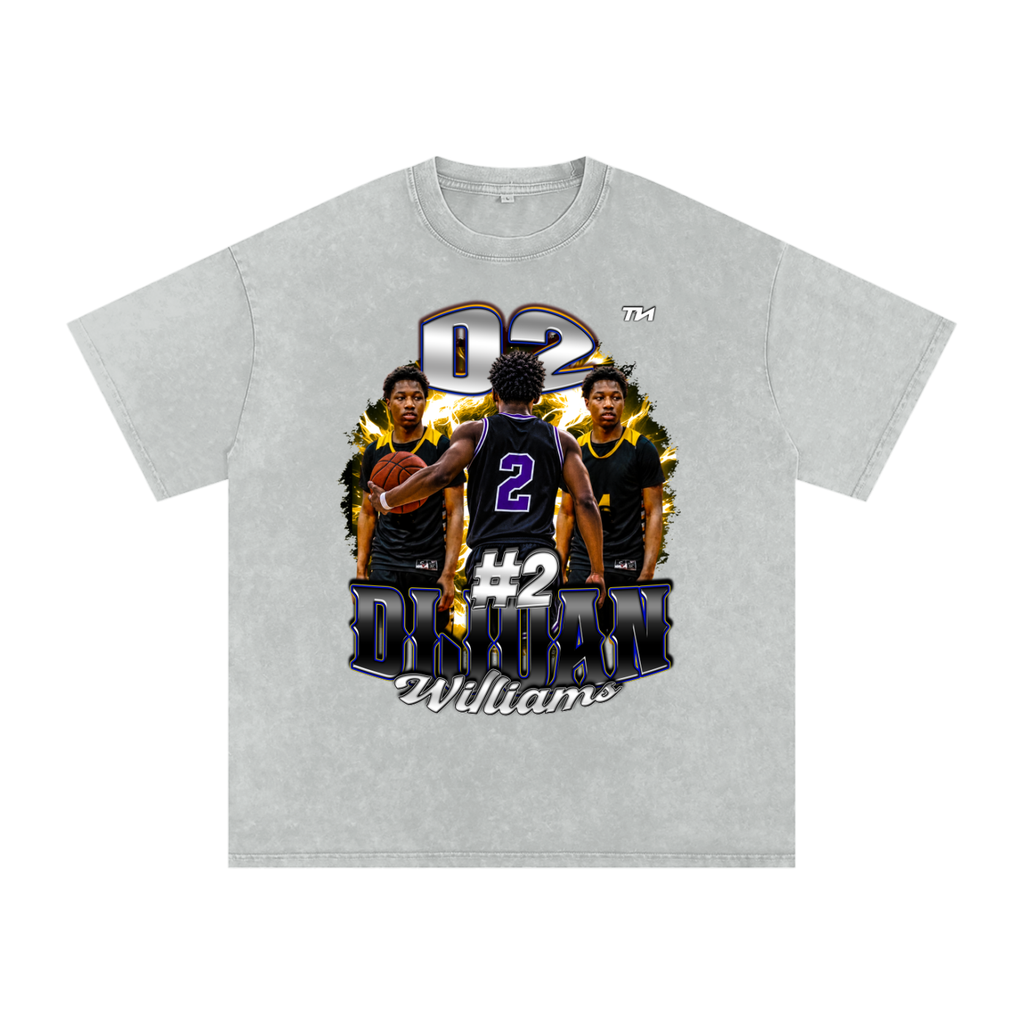 Dijuan williams Washed Oversized T-Shirt
