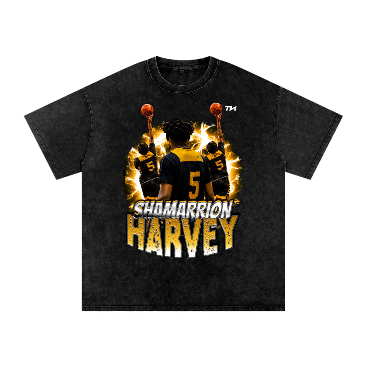 Shamarrion Harvey Washed Oversized T-Shirt