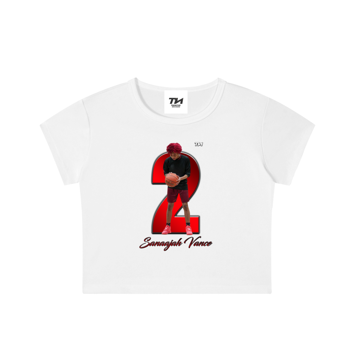 Sanaajah Vance Washed Crop Top