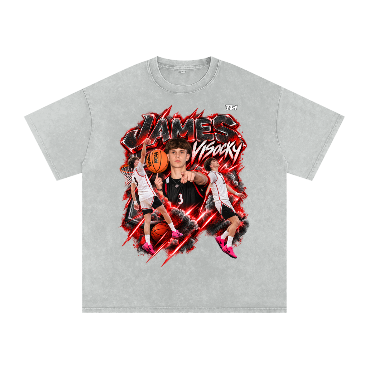 James Visocky Washed Oversized T-Shirt