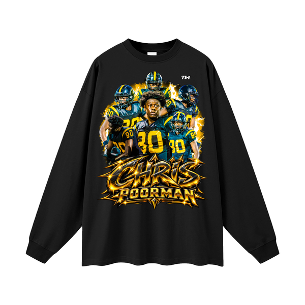 Chris Poorman Oversized Long Sleeve T-Shirt
