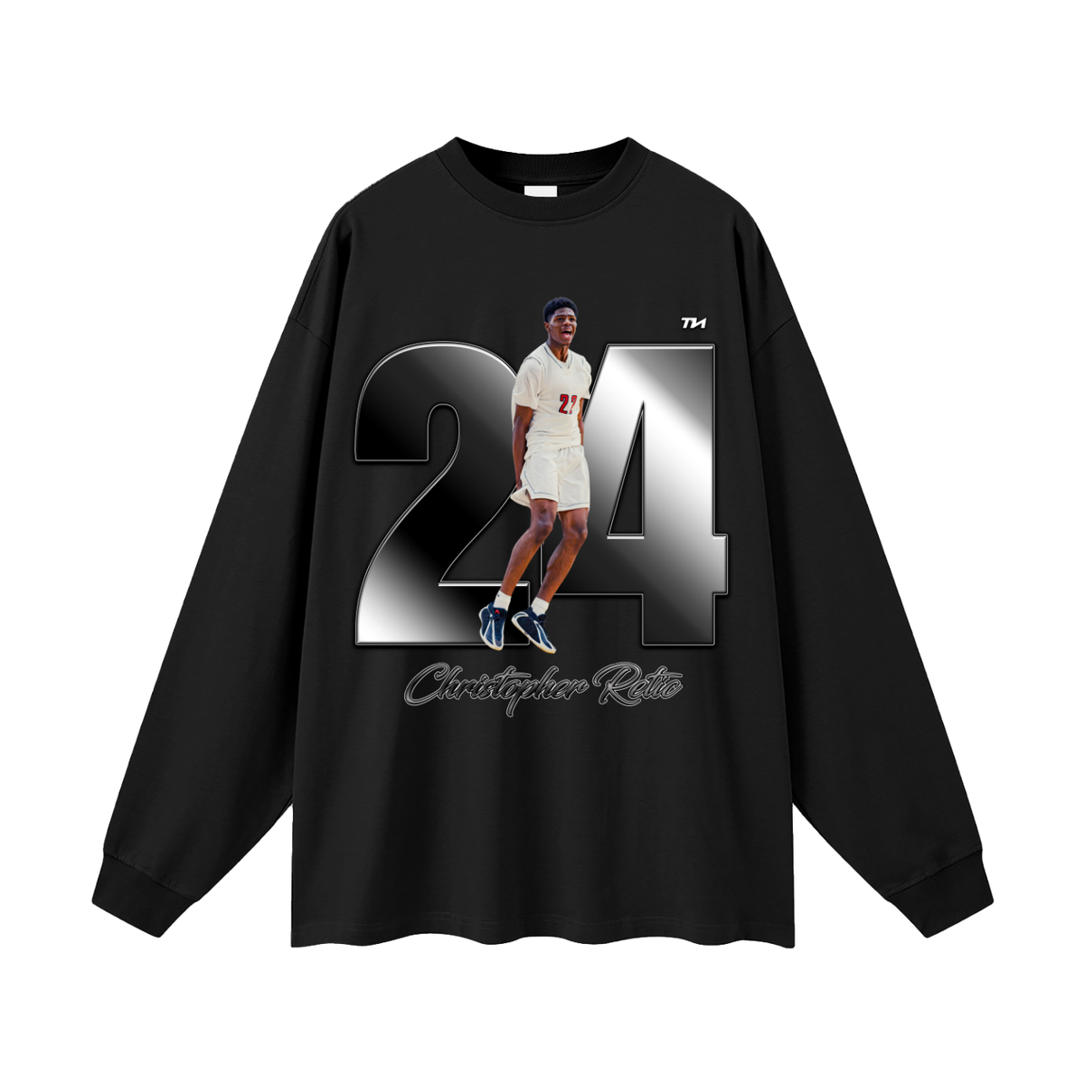 Christopher Retic Oversized Long Sleeve T-Shirt
