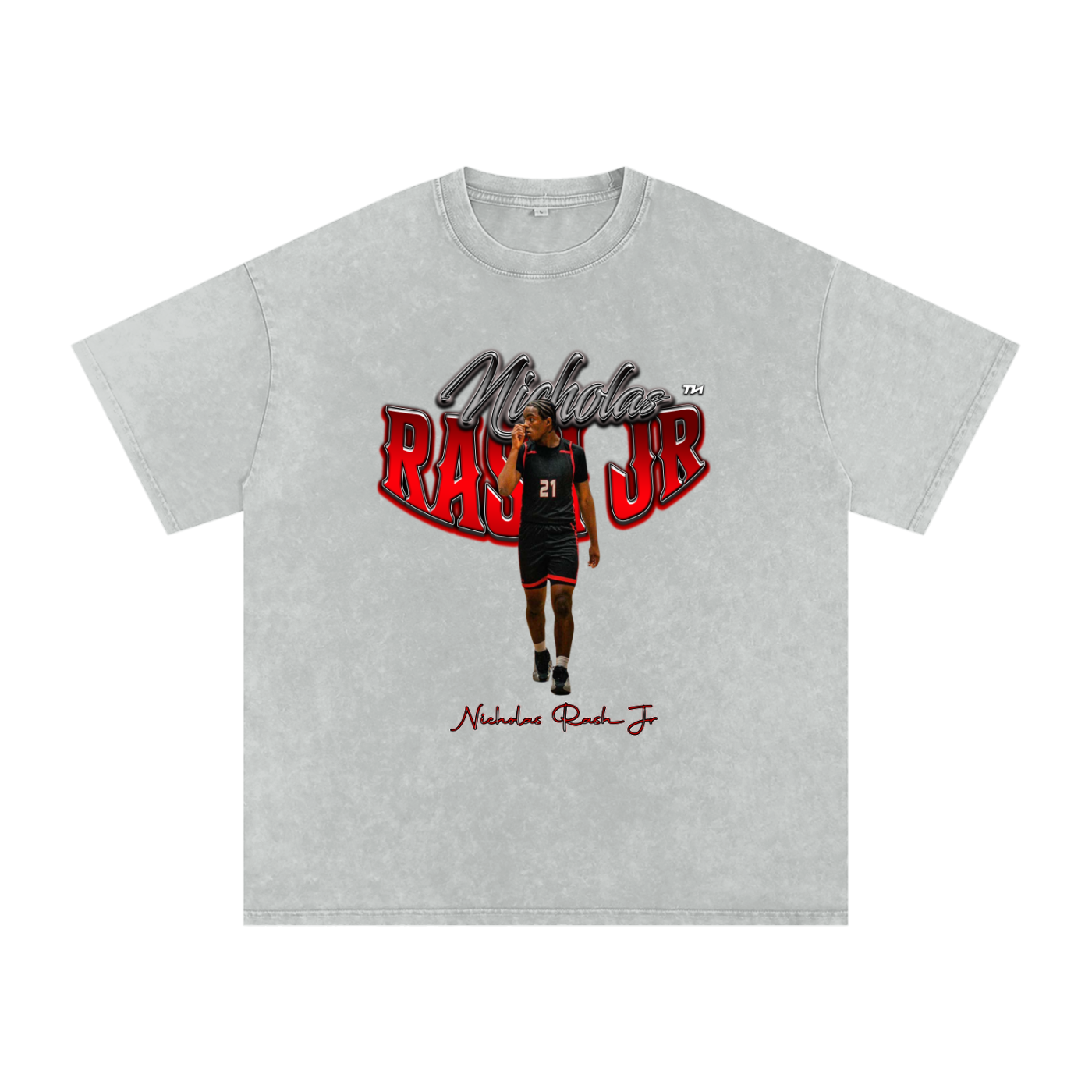 Nicholas Rash Jr Washed Oversized T-Shirt