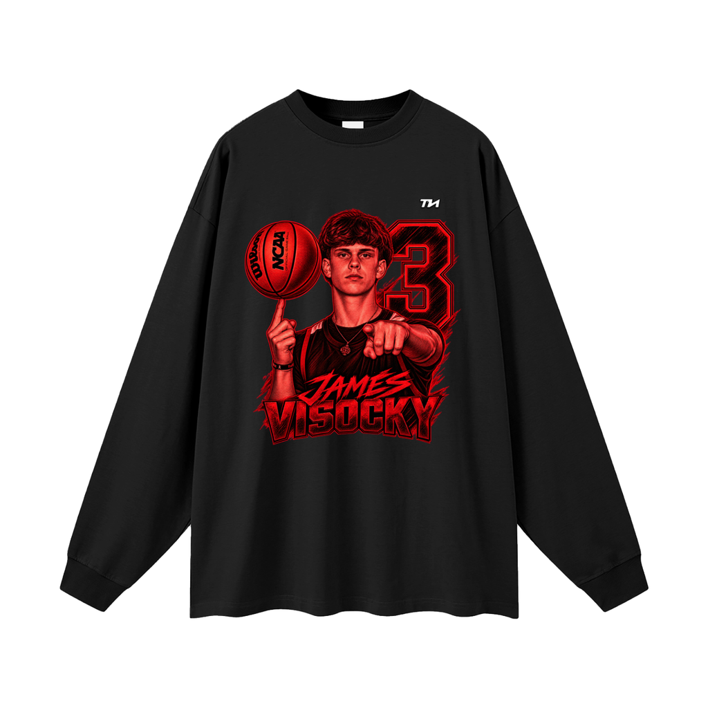 James Visocky Oversized Long Sleeve T-Shirt