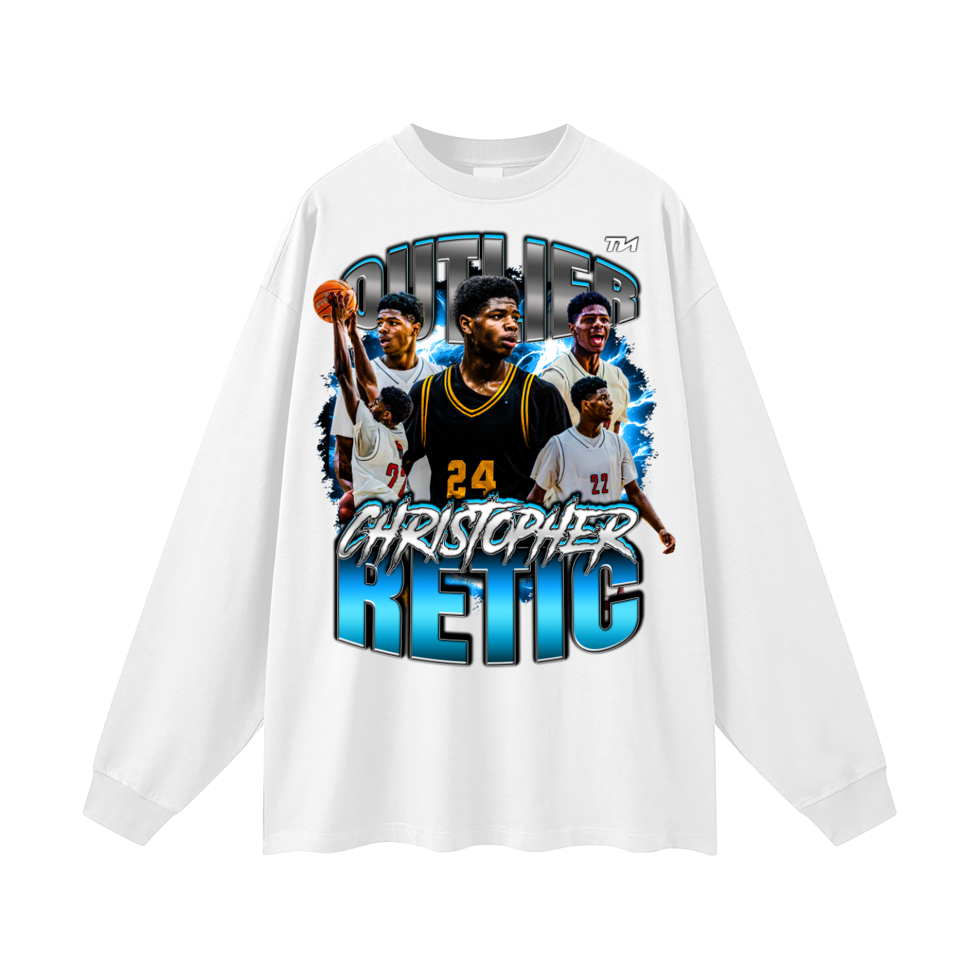 Christopher Retic Oversized Long Sleeve T-Shirt