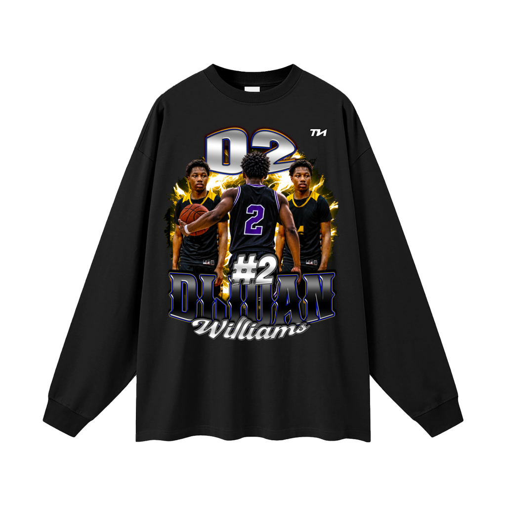 Dijuan williams Oversized Long Sleeve T-Shirt