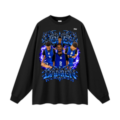 Damien jones  Oversized Long Sleeve T-Shirt