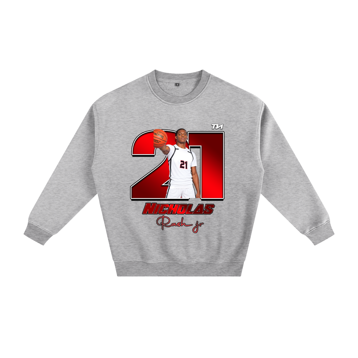Nicholas Rash Jr  Fleeced Sweatshirt