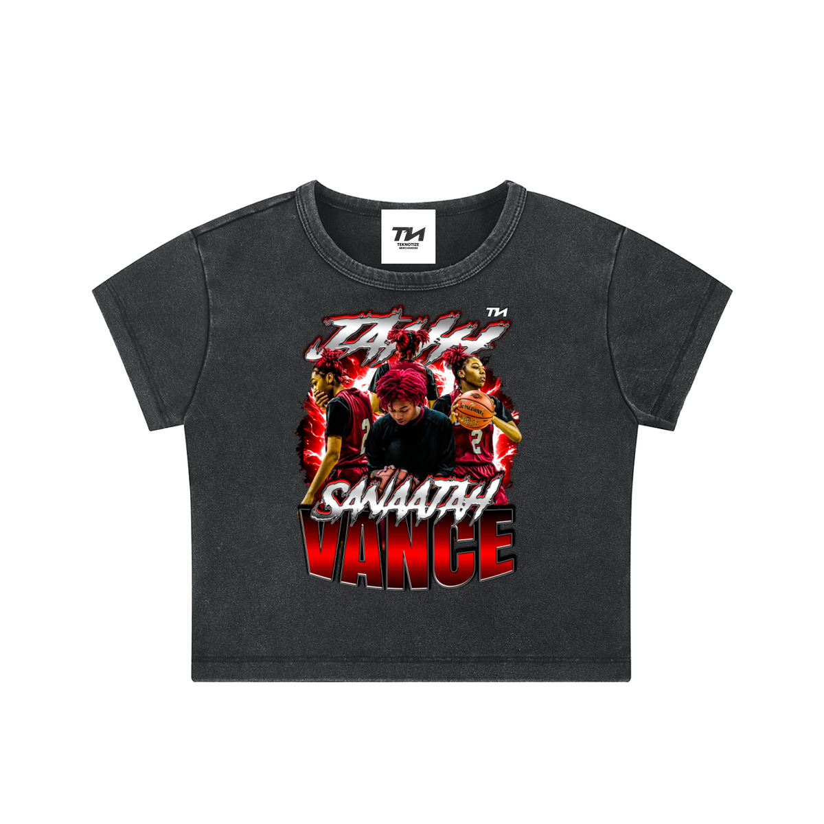 Sanaajah Vance Washed Crop Top