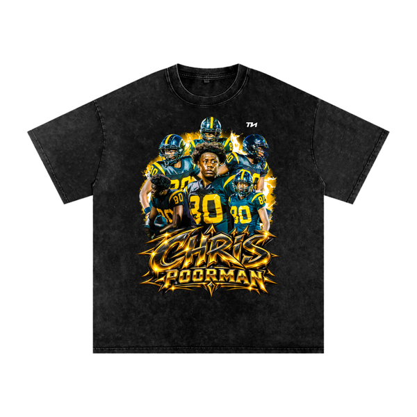 Chris Poorman Washed Oversized T-Shirt