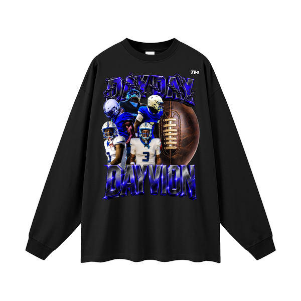 DAYVION Oversized Long Sleeve T-Shirt