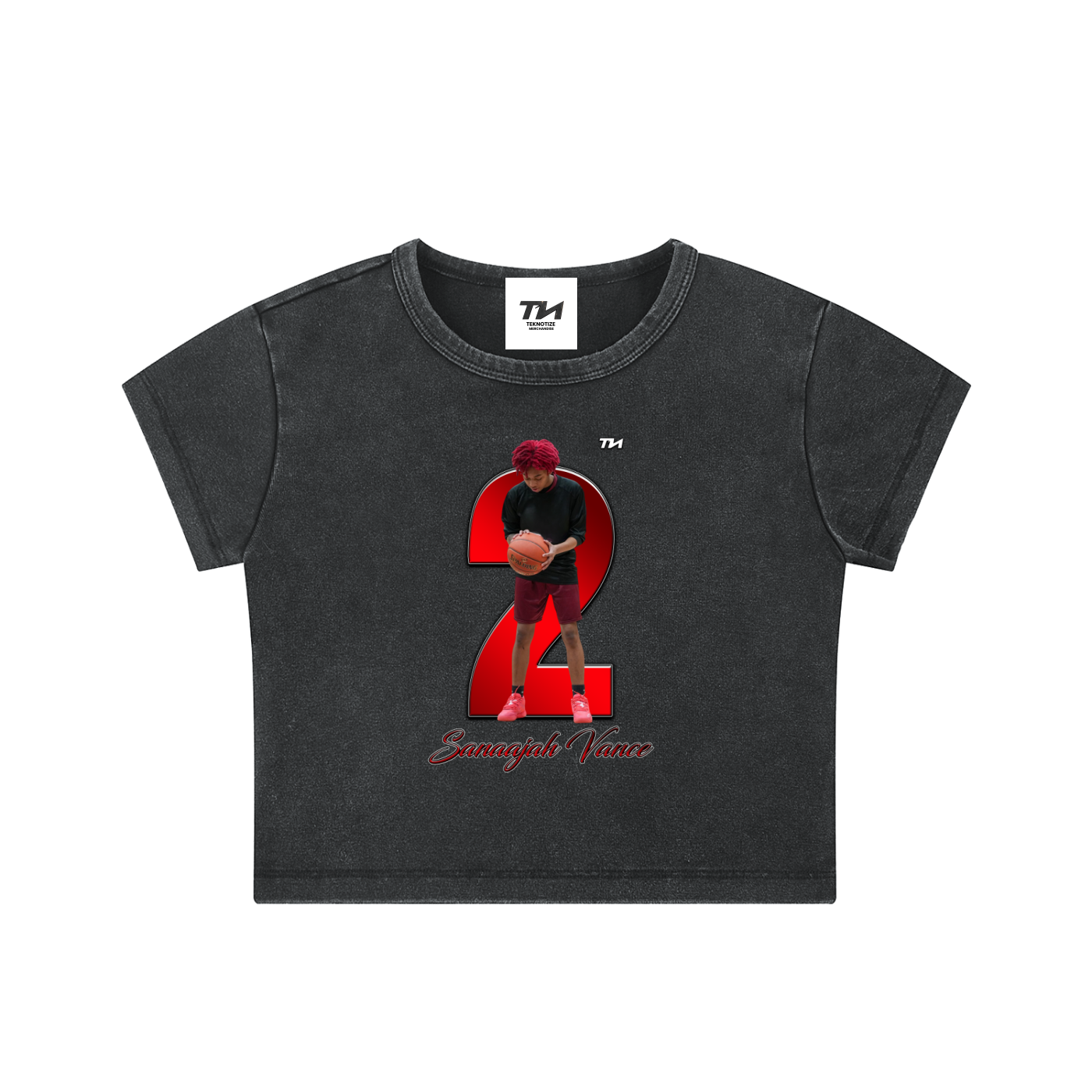 Sanaajah Vance Washed Crop Top