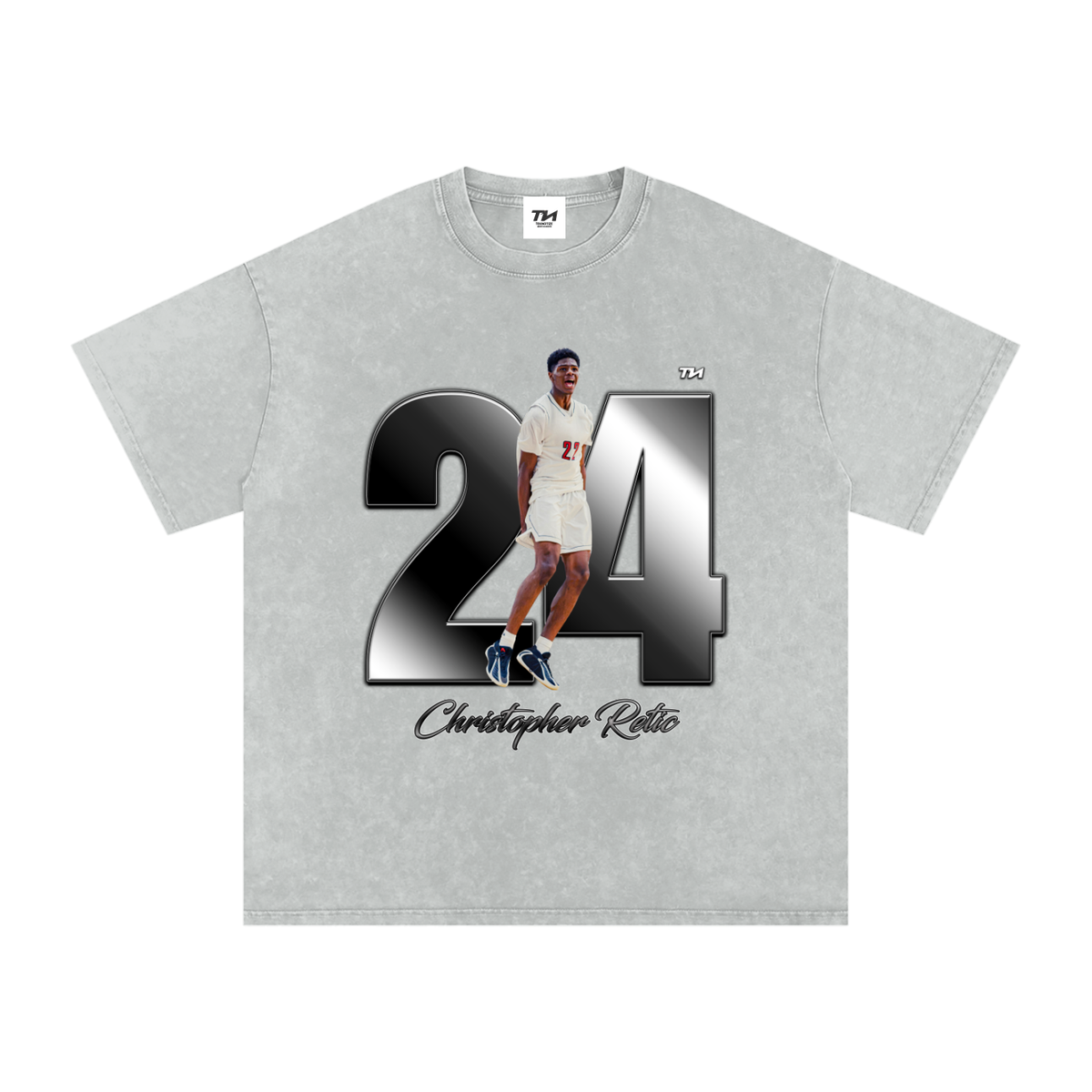 Christopher Retic Washed Oversized T-Shirt