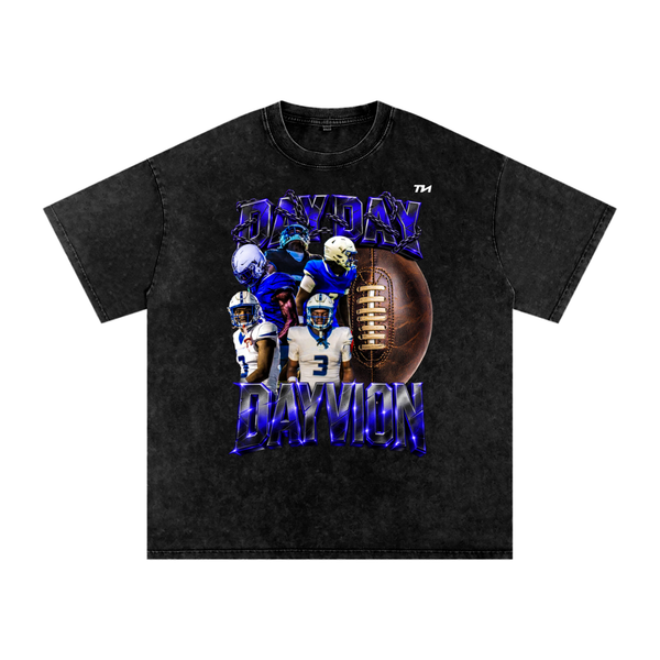 DAYVION Washed Oversized T-Shirt