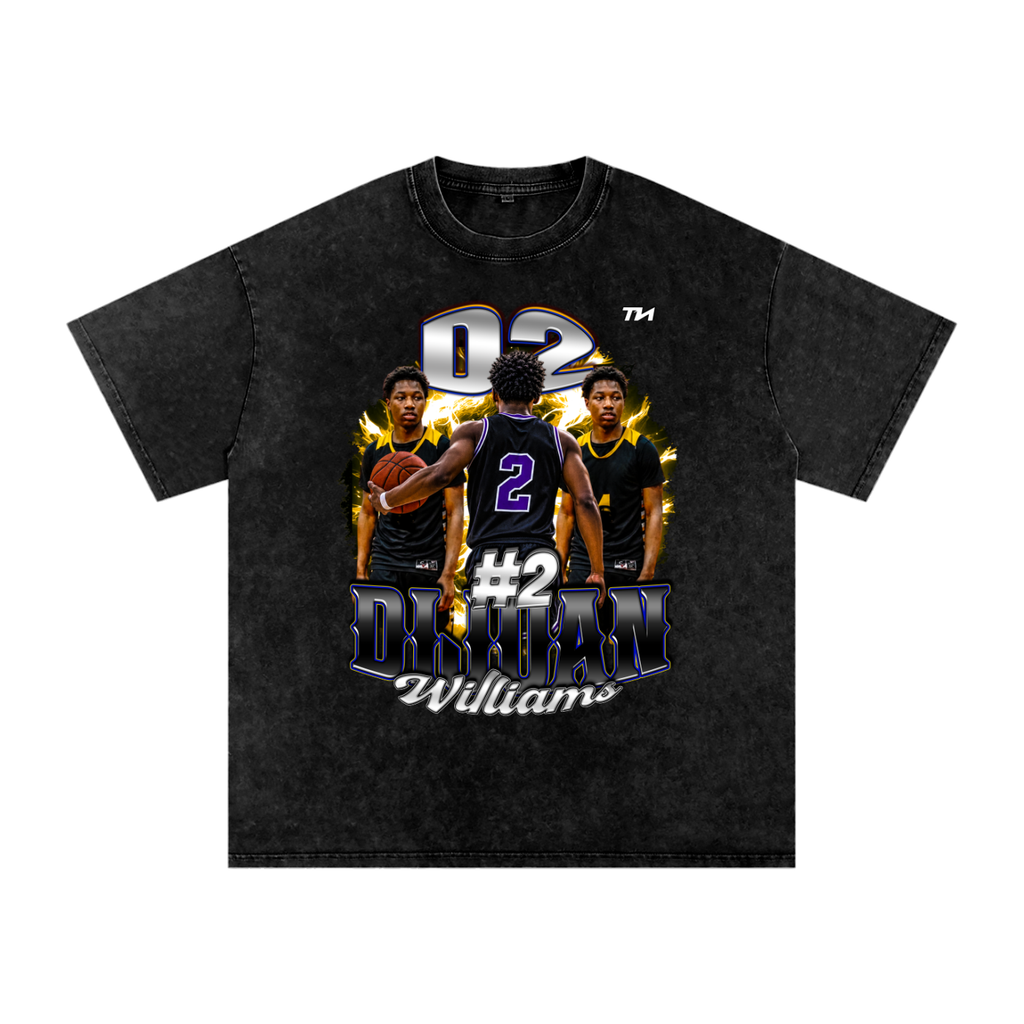Dijuan williams Washed Oversized T-Shirt