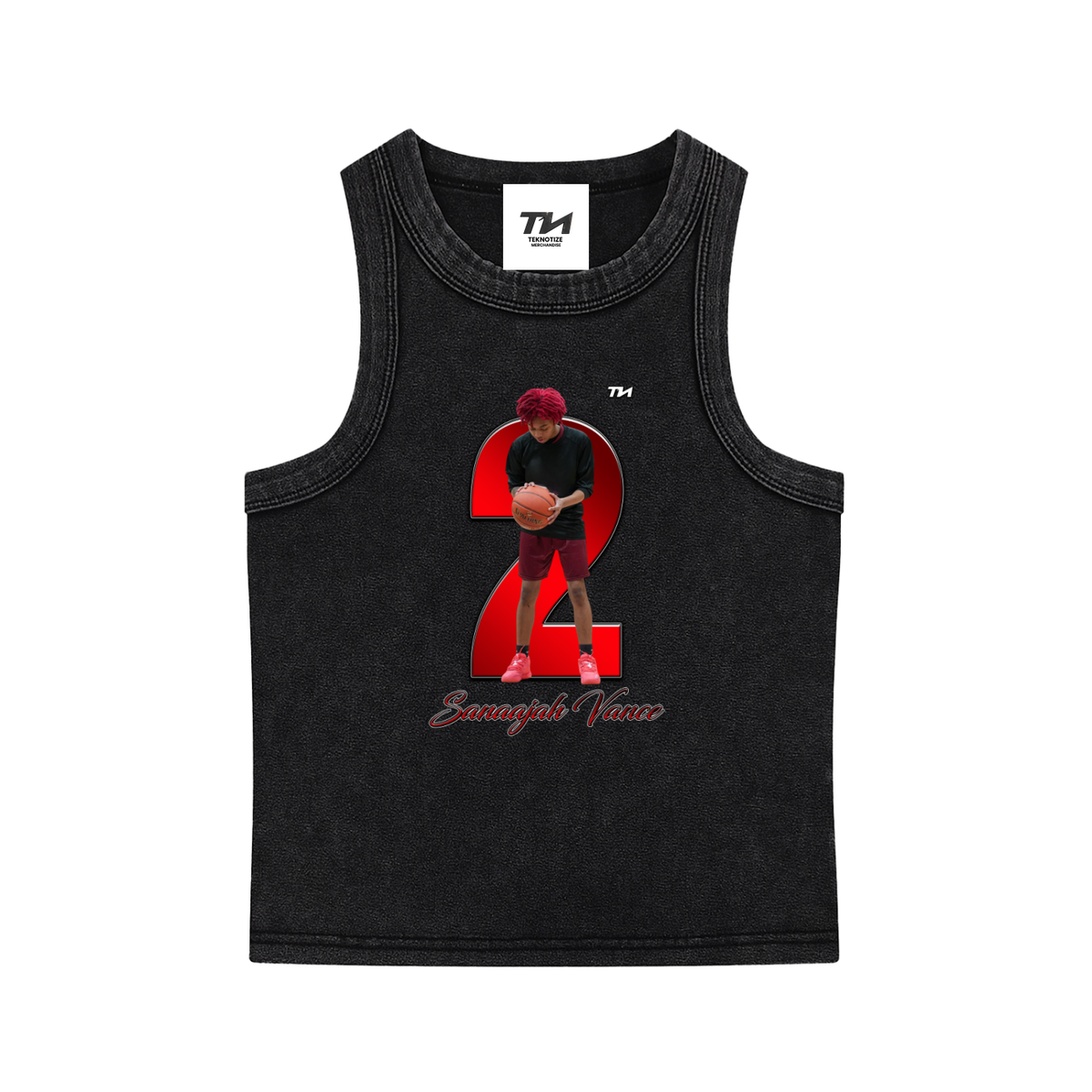 Sanaajah Vance Washed Tank Top