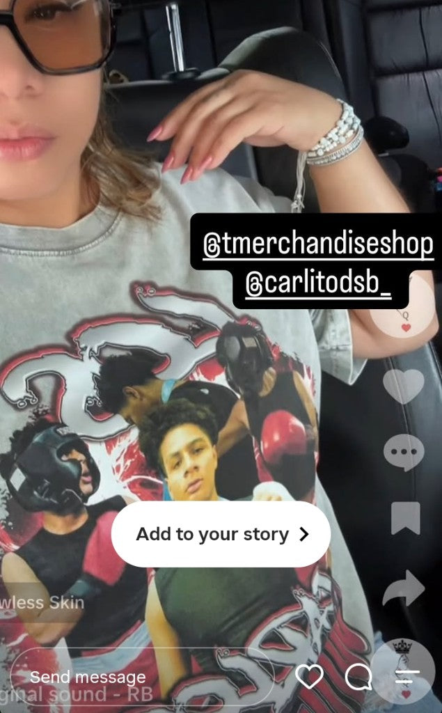 Fan repping their athlete tee